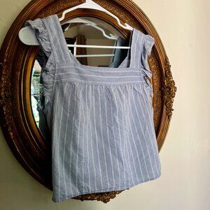 Blue Madewell Blouse